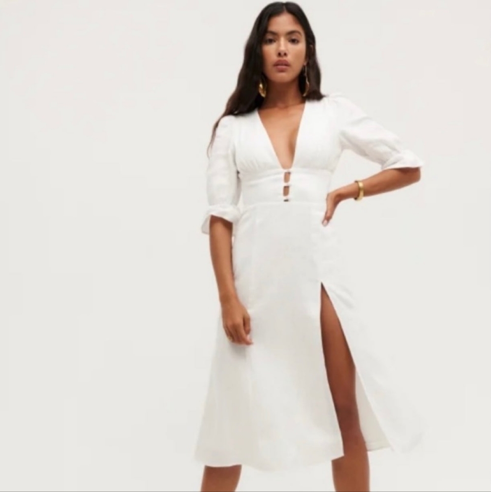 Reformation Maribel Linen Dress